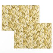 mustard watercolor herringbone half scale