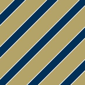 Georgia Tech Yellow Jackets Tech Gold Blue Stripes Stripe