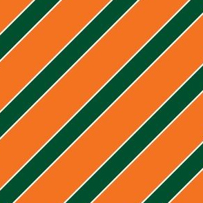 miami hurricanes Orange Green Canes Stripes Stripe
