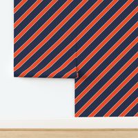 Virginia Cavaliers Blue and Orange Stripes Stripe