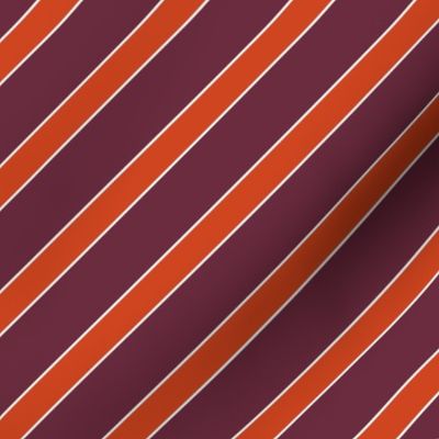 Virginia Tech Fabric-Original Design-Maroon and Orange-Sykel Collegiate Cotton-Free Shipping