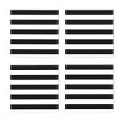 1" Thick Horizontal Stripes Pattern | Black and White Collection