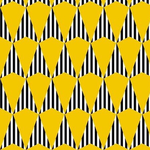 Stripes and Darts - Yellow