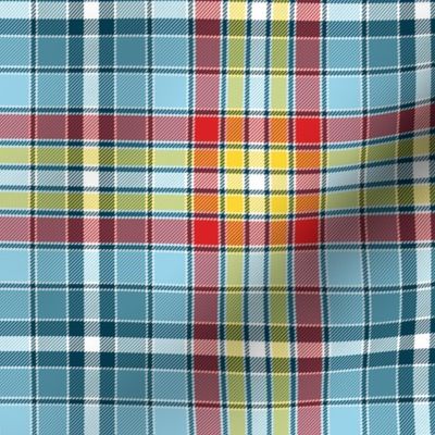 Four Quarters tartan, 6" sailing colors