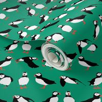 just puffins emerald green small
