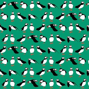 just puffins emerald green small