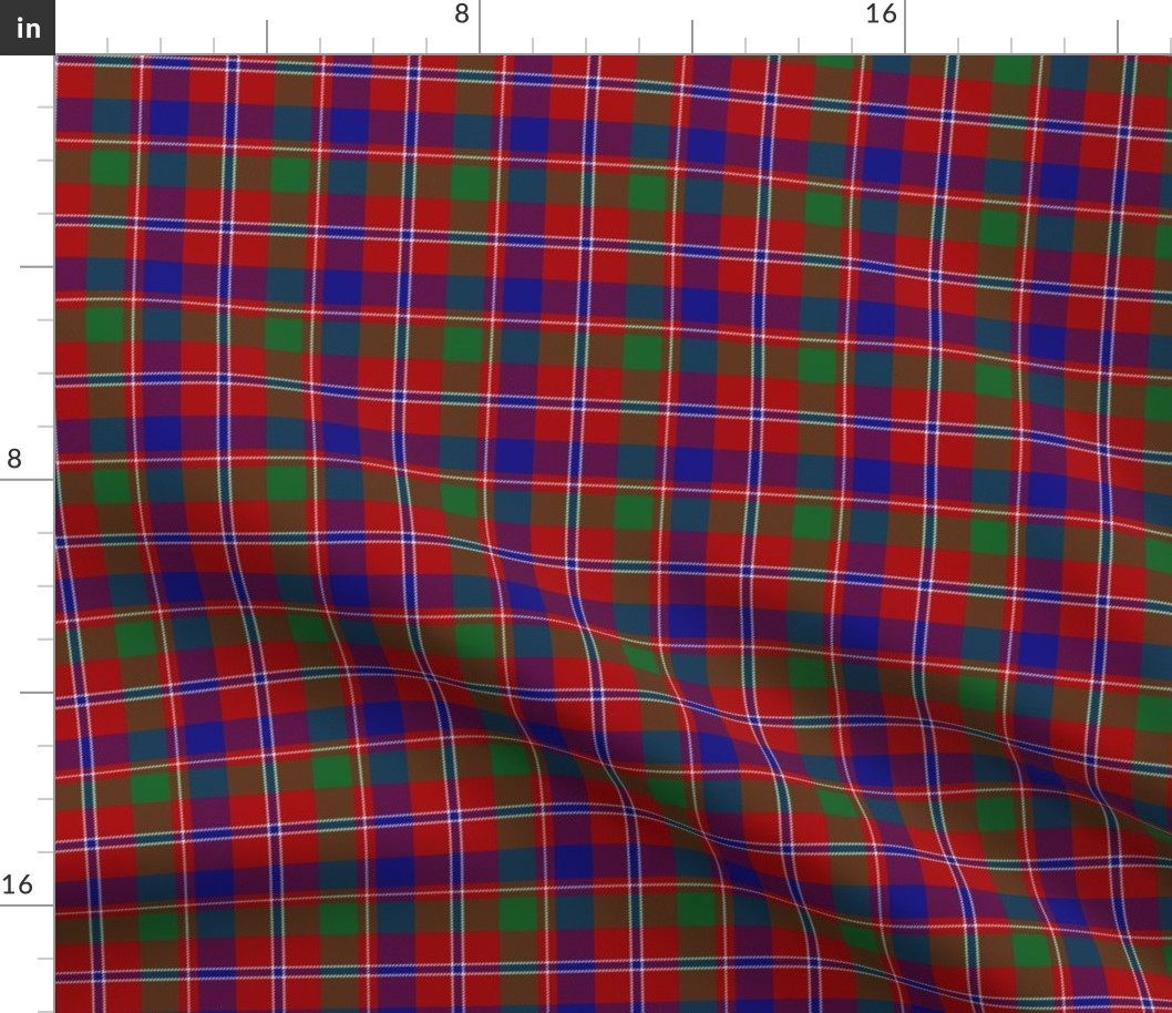 MacDonald of Glenladale tartan #1, 3" bright, c.1772