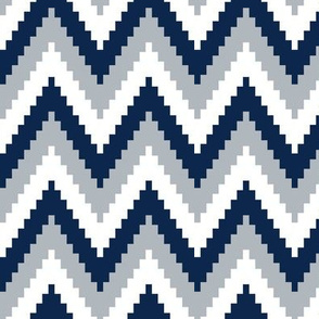 ric rac // silver and navy