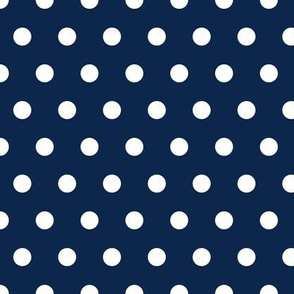 polka dots - blue
