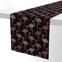 Shades of Flamingo Large on Black