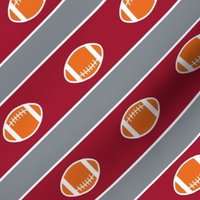 Football Stripes Crimson Alabama