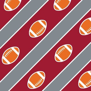 Football Stripes Crimson Alabama