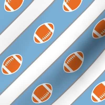 Football Stripes Carolina Blue
