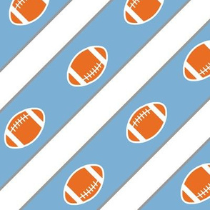 Football Stripes Carolina Blue