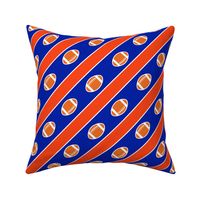 Football Stripes Florida Blue Orange