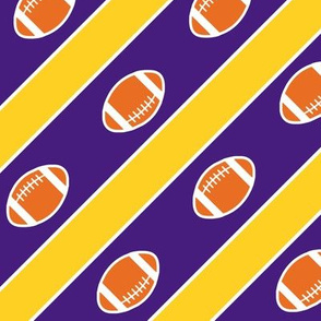 Football Stripes Louisiana Gold Purple