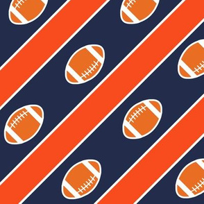 Football Stripes  Virginia Orange Blue