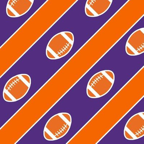 Football Stripes Tiger Orange Indigo