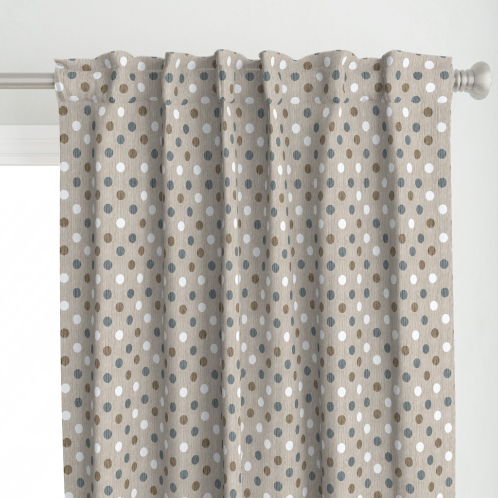 French linen polka dots