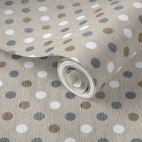 French linen polka dots