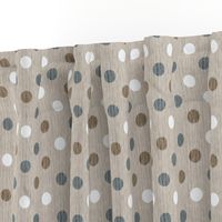 French linen polka dots