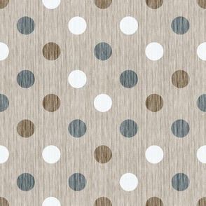 French linen polka dots