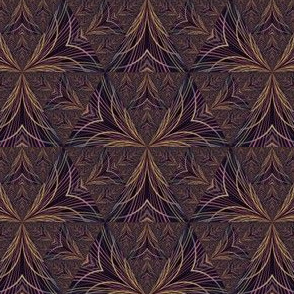 Brown Medieval Tapestry Look Triangles © Gingezel 2011