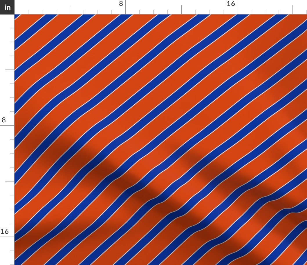 Boise Blue and Orange Stripes