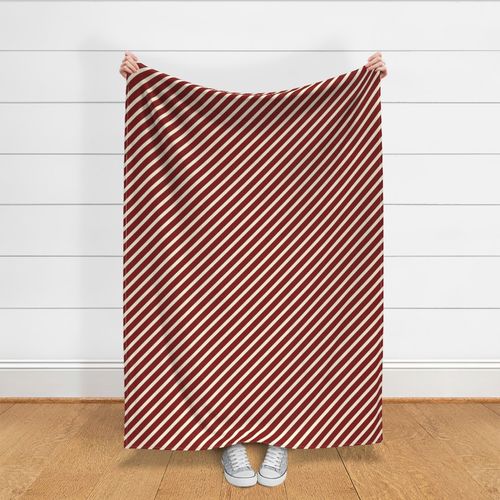 Oklahoma Red and Cream Stripes