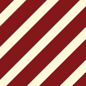 Oklahoma Red and Cream Stripes