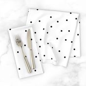 Random Confetti Dot Pattern | Black on White