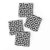 2" Greek Key Pattern | Black and White Collection