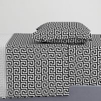 2" Greek Key Pattern | Black and White Collection