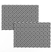 2" Greek Key Pattern | Black and White Collection