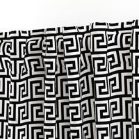 2" Greek Key Pattern | Black and White Collection