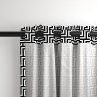 2" Greek Key Pattern | Black and White Collection