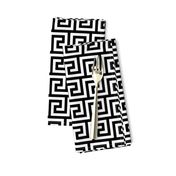 2" Greek Key Pattern | Black and White Collection