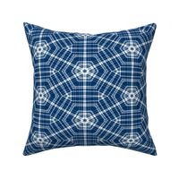 Abigail Anne: Dark Blue Plaid Starburst