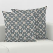 French linen bubbles - Antique Blue