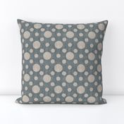 French linen bubbles - Antique Blue