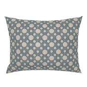 French linen bubbles - Antique Blue