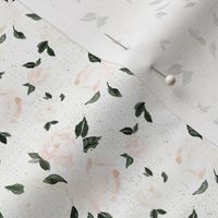 vintage blush floral white micro