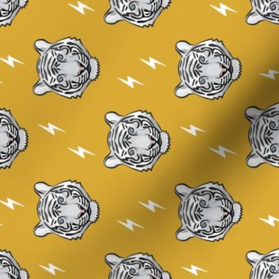 white tiger - mustard with bolts (90) C18BS