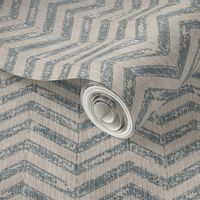 French Shabby ZigZag - Antique Blue