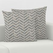 French Shabby ZigZag - Antique Blue