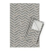 French Shabby ZigZag - Antique Blue