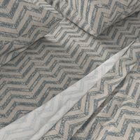 French Shabby ZigZag - Antique Blue