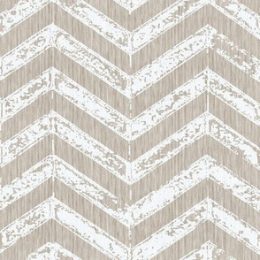 French Shabby ZigZag - Antique white