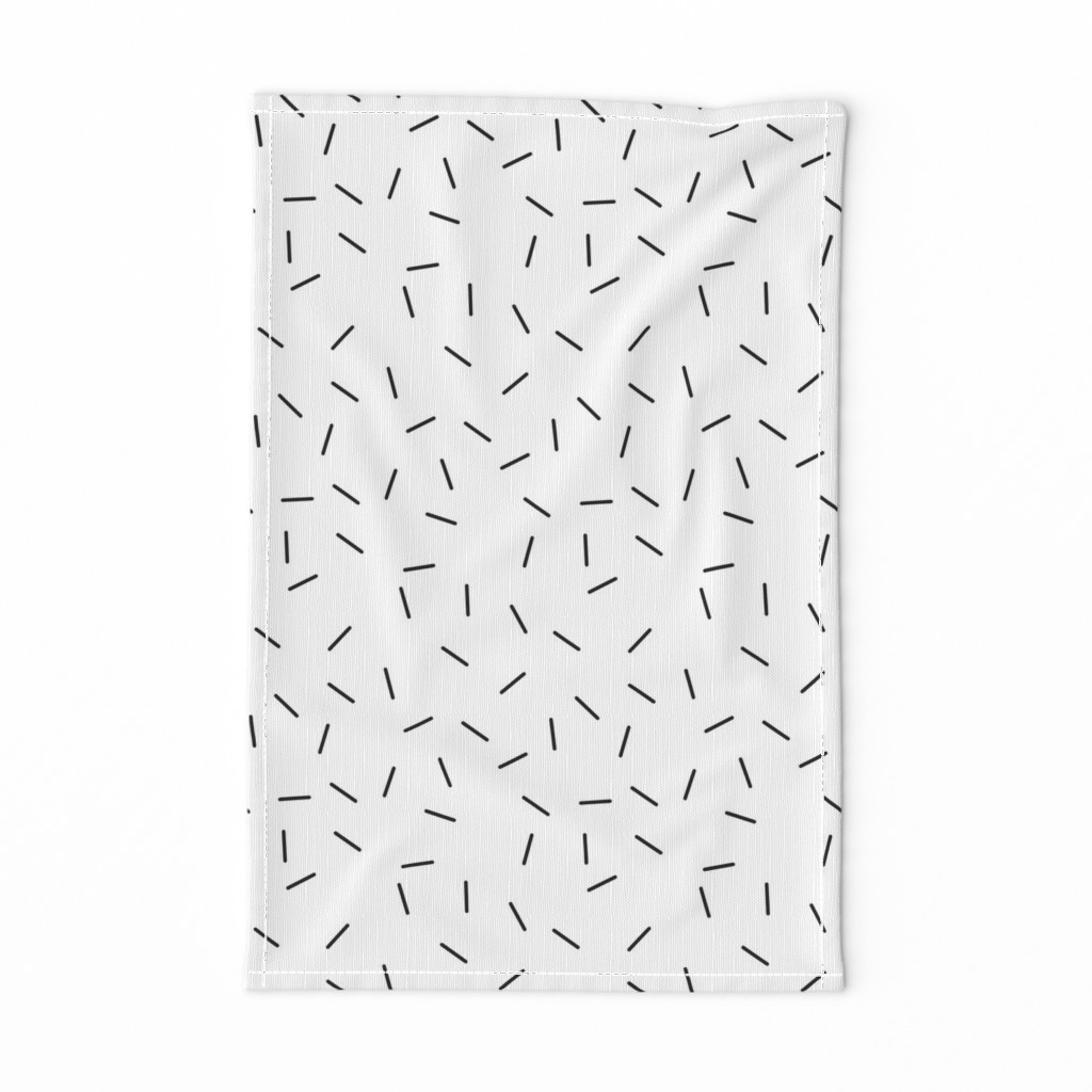 Cupcake Sprinkles Pattern | Black on White