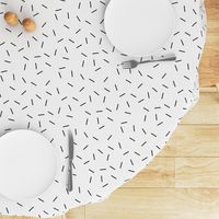 Cupcake Sprinkles Pattern | Black on White